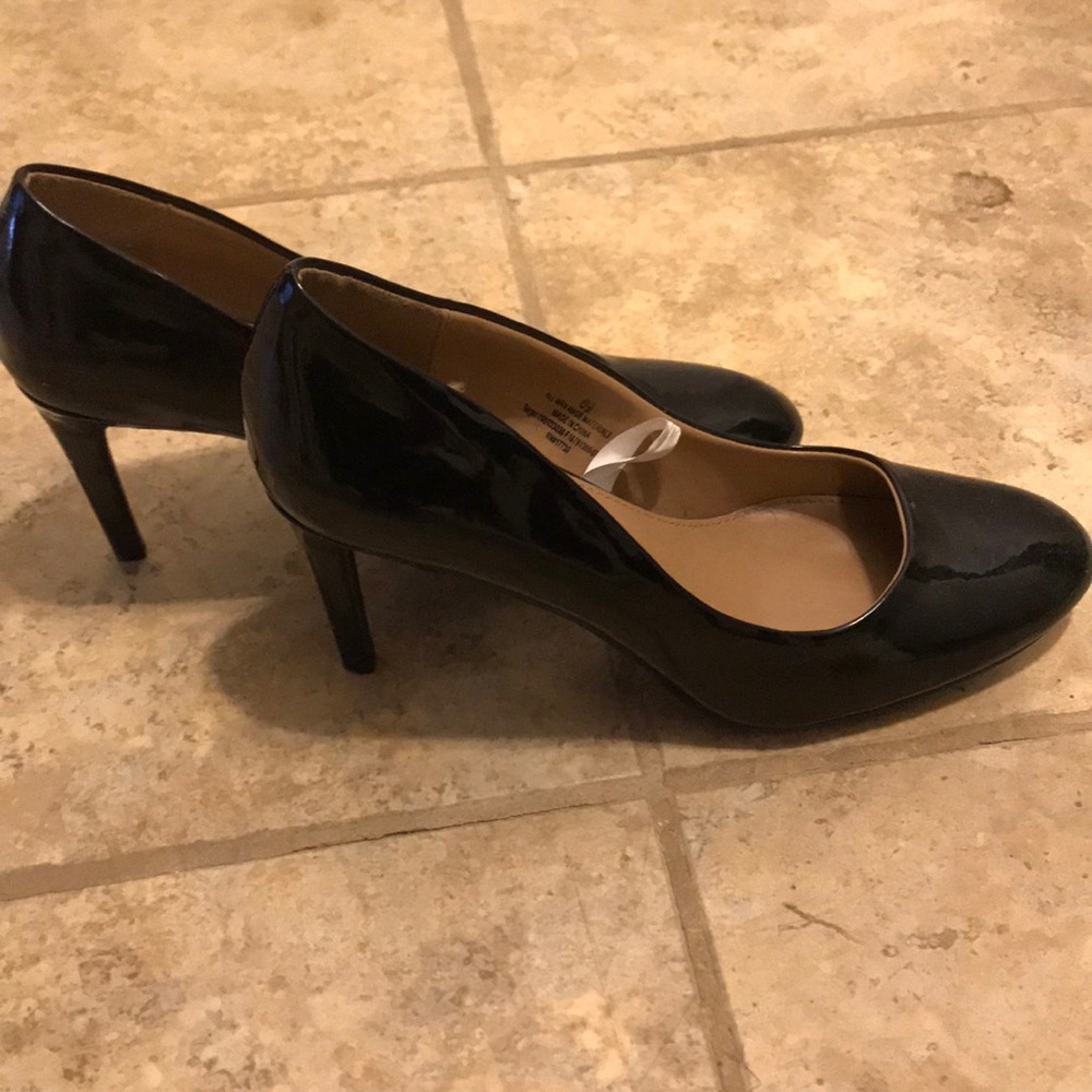 Black Patent Leather Heel